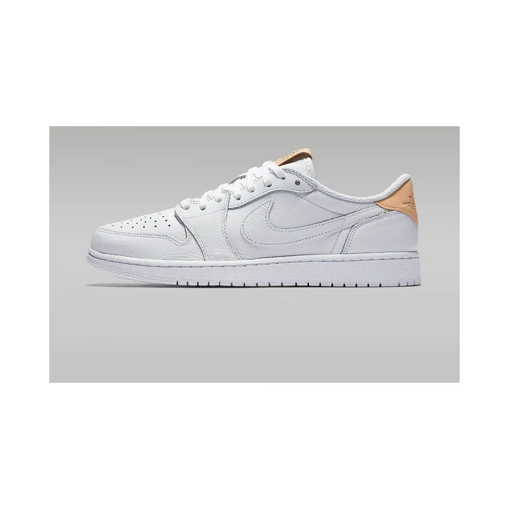 Jordan 1 Retro Low OG White Vachetta White/Vachetta Tan-White (905136-100)