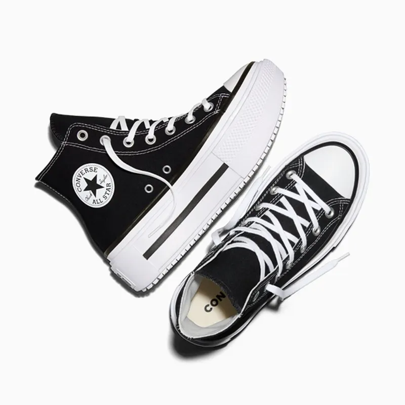 Converse Chuck Taylor All Star Lift Double Stack Black/White/Black (A12975C)