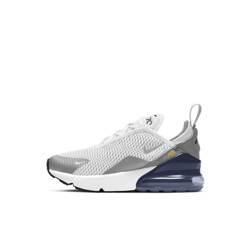 Nike Air Max 270 White Midnight Navy (PS) (AO2372-109)