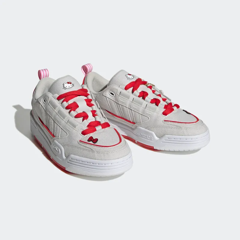 Adidas Hello Kitty Adi2000 Cloud White / Cloud White / Vivid Red (GW7165)