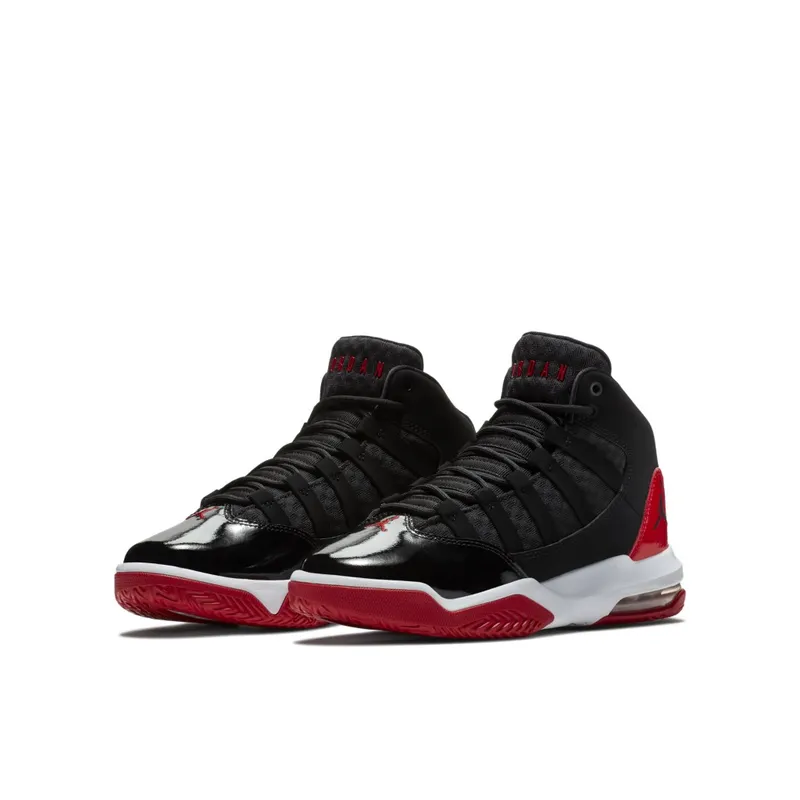 Jordan Max Aura Bred (GS) Black/Gym Red-White (AQ9214-006)