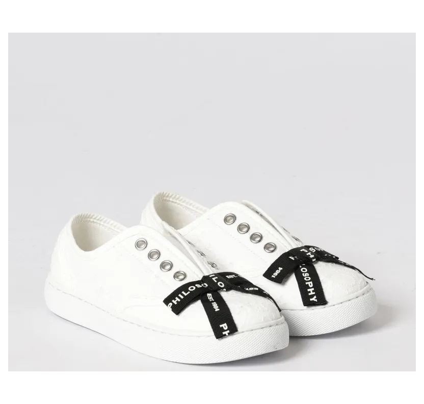 Philosophy di Lorenzo Serafini Sangallo Cotton Sneakers Cream (I8G00679460001)