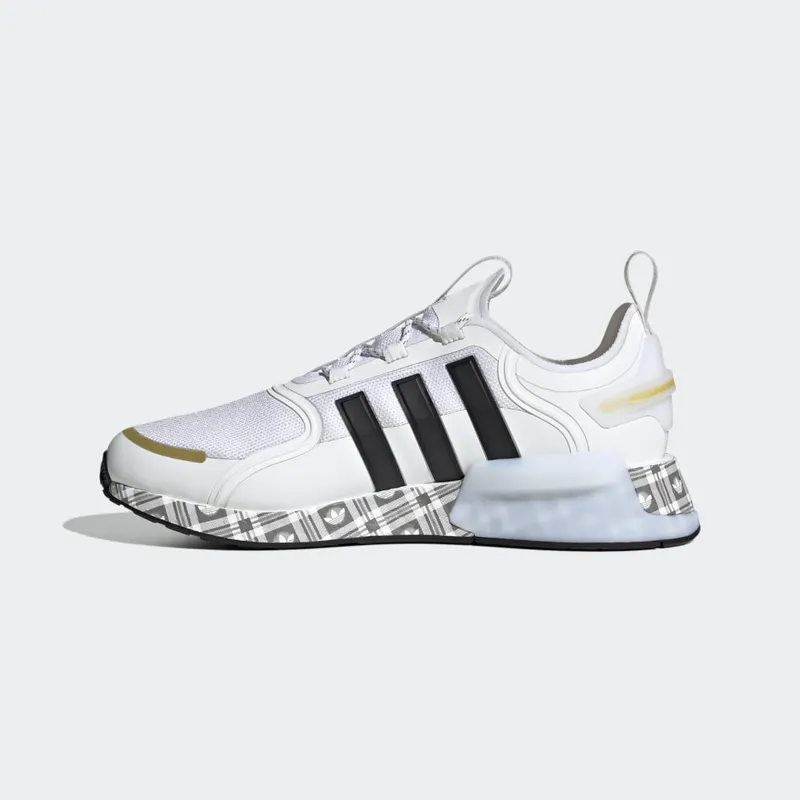 adidas NMD_R1 V3 Shoes Cloud White / Core Black / Gold Metallic (ID6712)