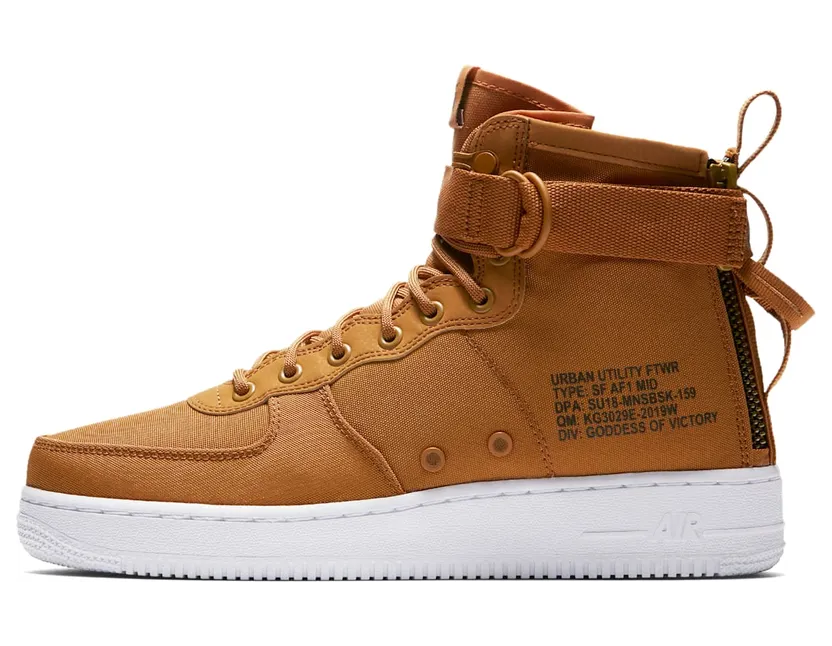 Nike SF Air Force 1 Mid Desert Ochre