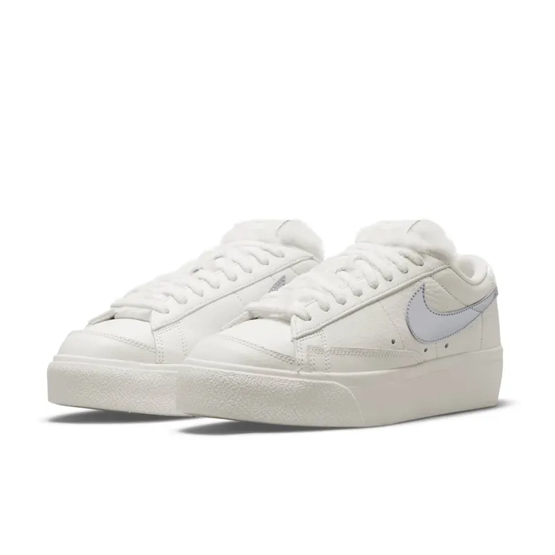 Nike Blazer Low Platform Faux Sherpa Fur (DO8993-100)