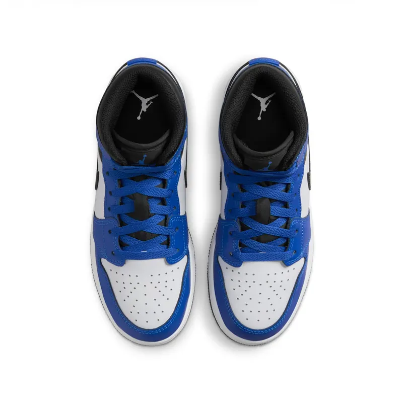 Jordan 1 Mid GS “Game Royal White Black” (DQ8423-402)