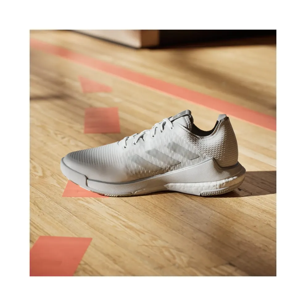 Adidas Crazyflight Volleyball Shoes Cloud White / Silver Metallic / Grey One (IG3970)