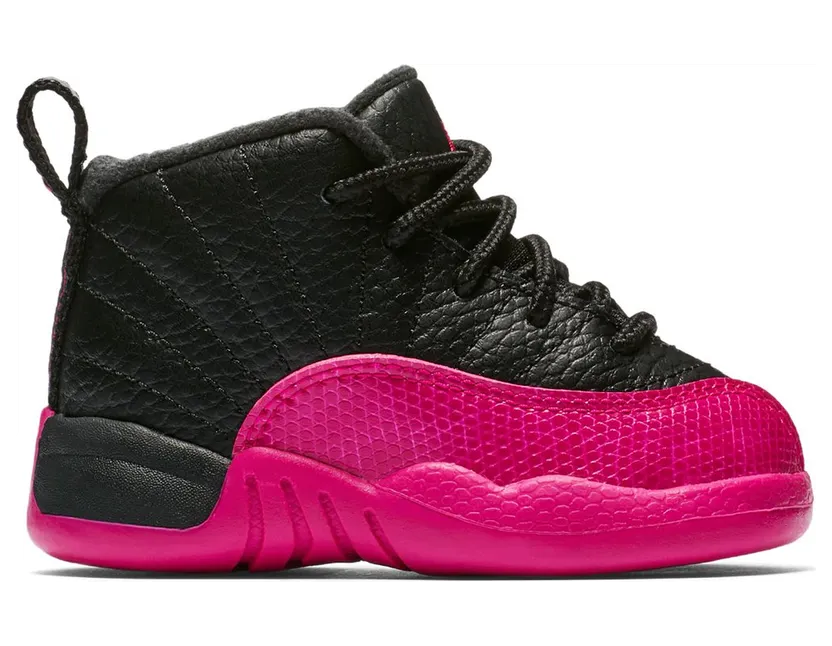 Jordan 12 Retro Black Deadly Pink (TD) (819666-026)