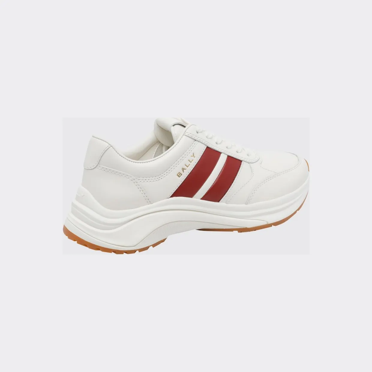 Bally Low-Top Calf Leather Sneakers with Striped Detail and Chunky Sole White (MSK0GYVT005I1X5) (2)