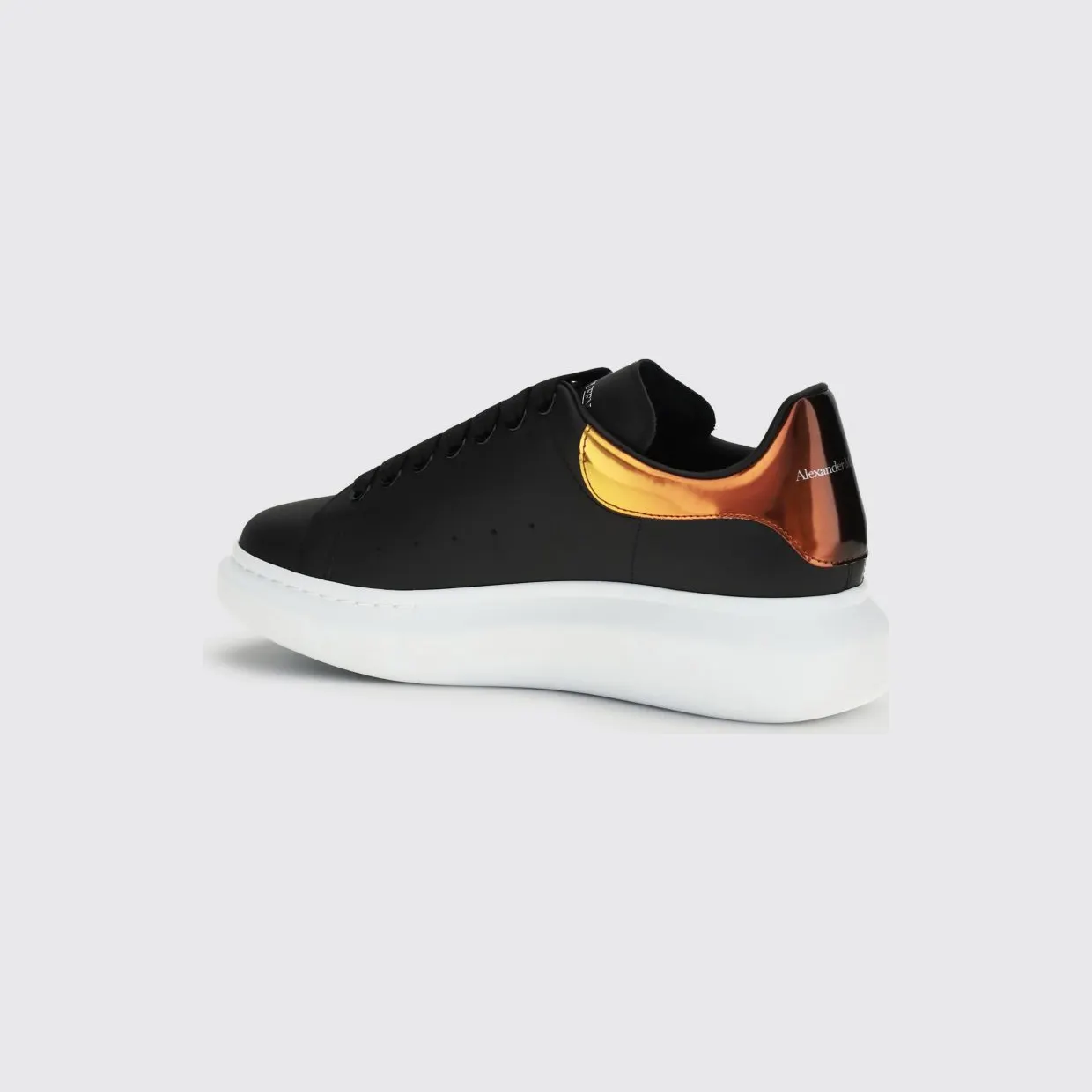Mcqueen Oversize Leather Sneakers Black (553680WIAKA1980) (2)