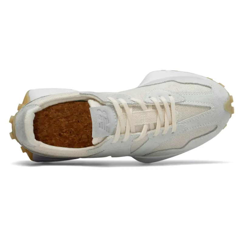 New Balance 327 Light Beige (W) White/Pale Blue (WS327UND)