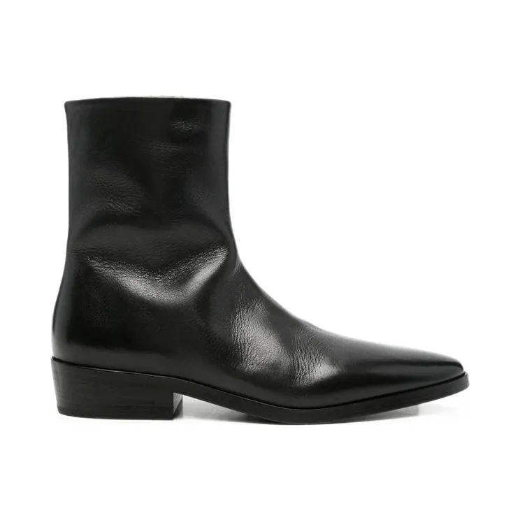 Marsèll Side-zip Leather Ankle “Black” (MM4975 P009 666)