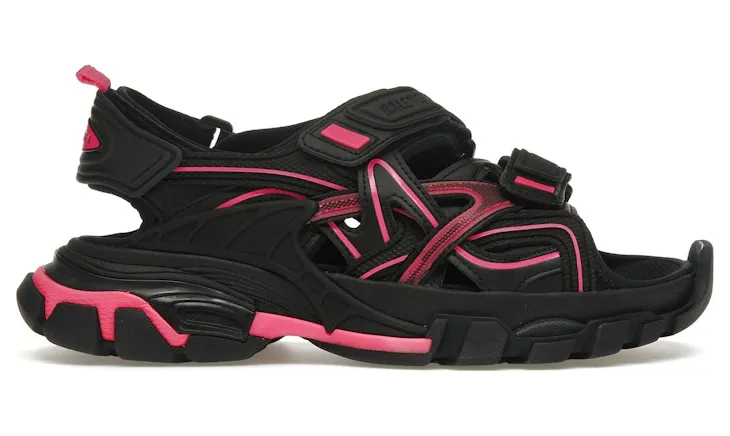 Balenciaga Track Sandal Black Pink (W) (617543W3AJ11050)