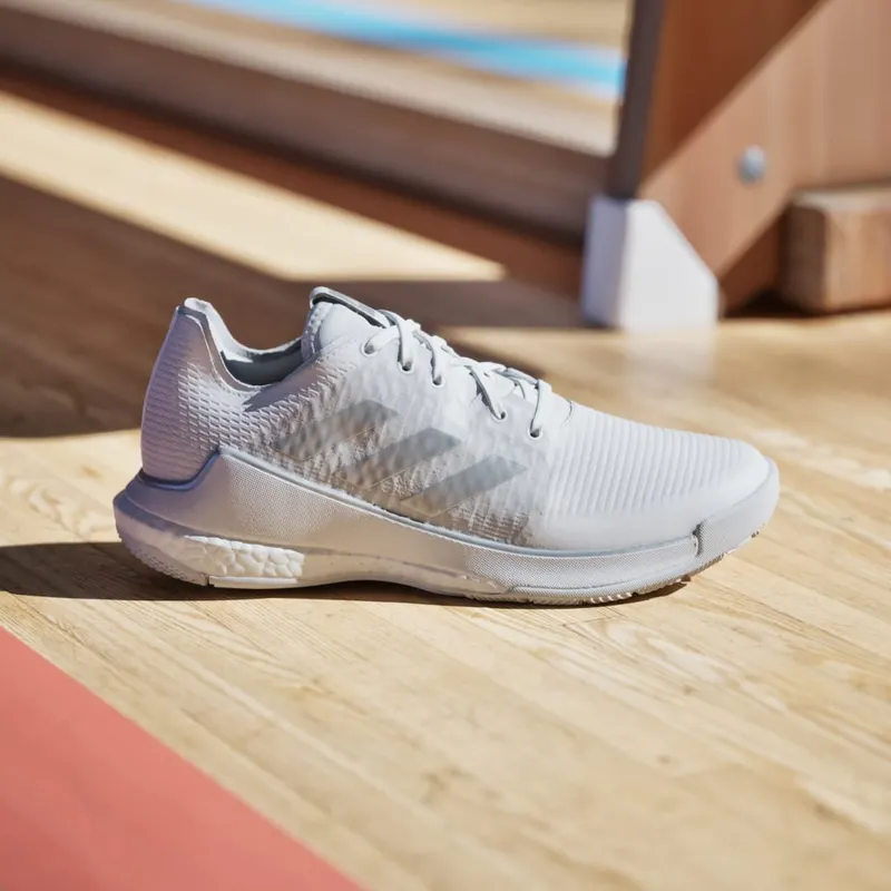 Adidas Crazyflight Volleyball Shoes Cloud White / Silver Metallic / Grey One (IG3970)