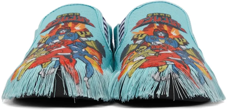 Doublet Blue Anime Fringe Embroidery (21AW48FT42)