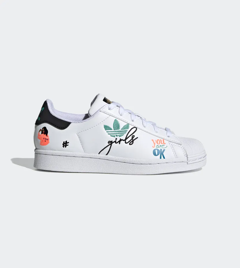 adidas Superstar Pure Cloud White / Core Black / Gold Metallic (H03995)