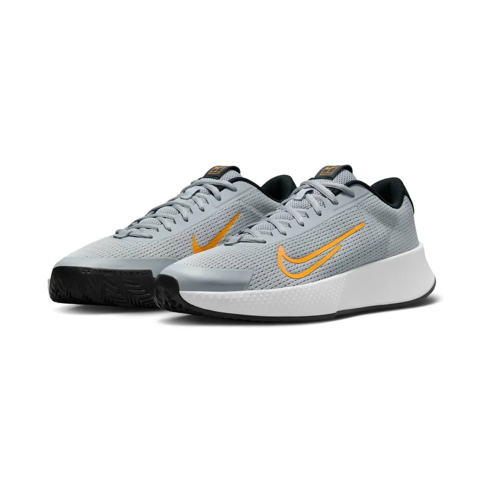 Nike Court Vapor Lite 2 Clay Wolf Grey Black Laser Orange (DV2016-005)