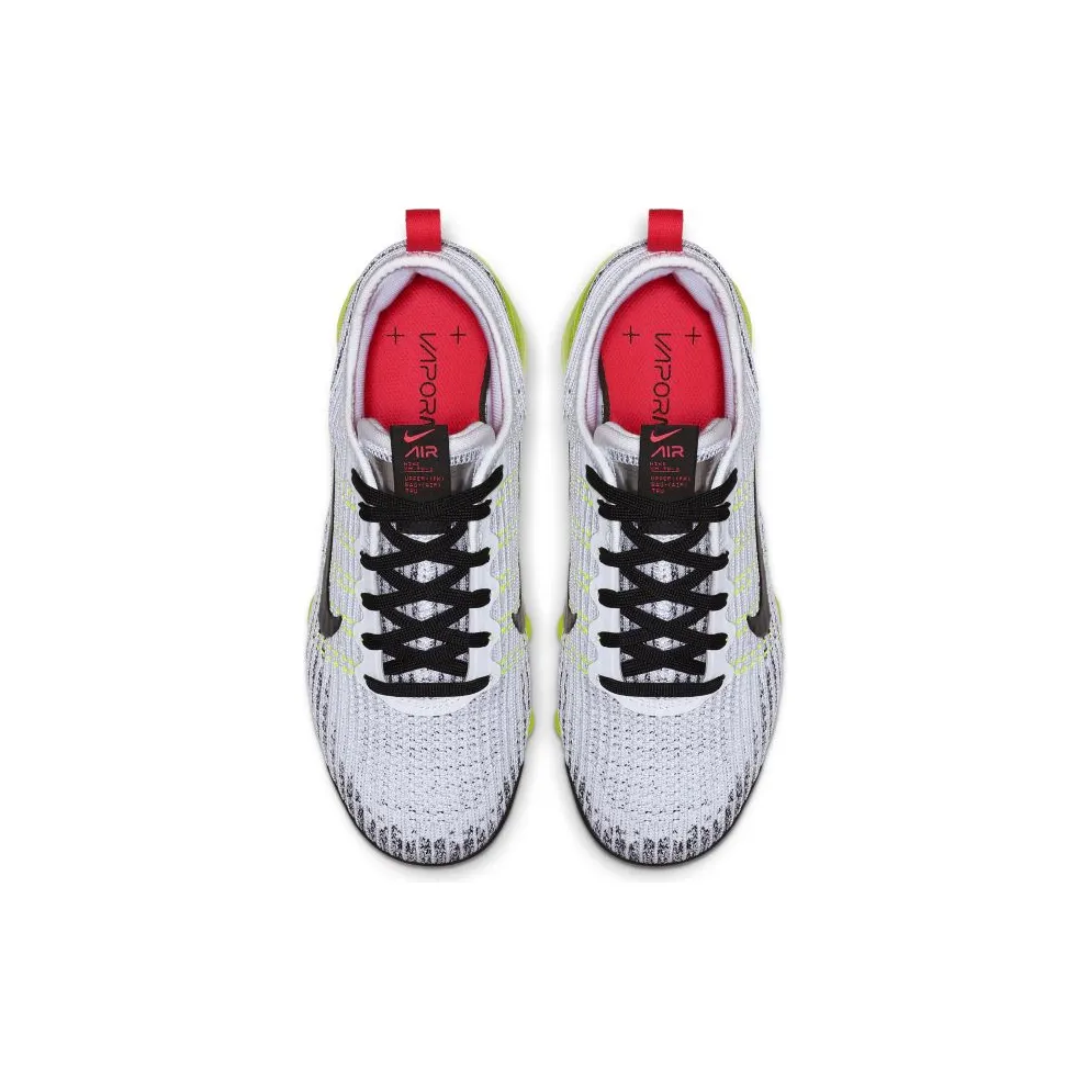 Nike Air VaporMax Flyknit 3 Retro Future (GS) White/Black-Volt-Bright Crimson (BQ5238-100)