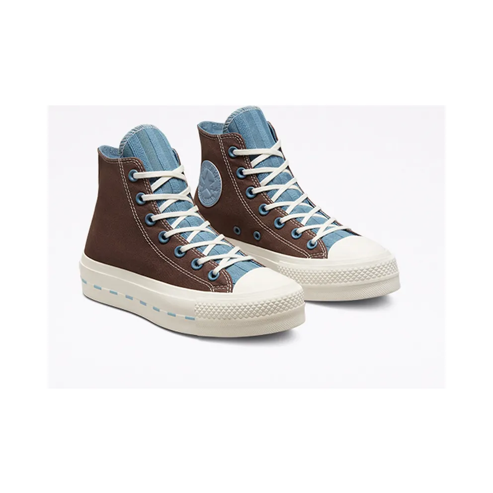 Converse Chuck Taylor All Star Lift Platform Crafted Canvas Brazil Nut/indigo Oxide/egret (572708C)