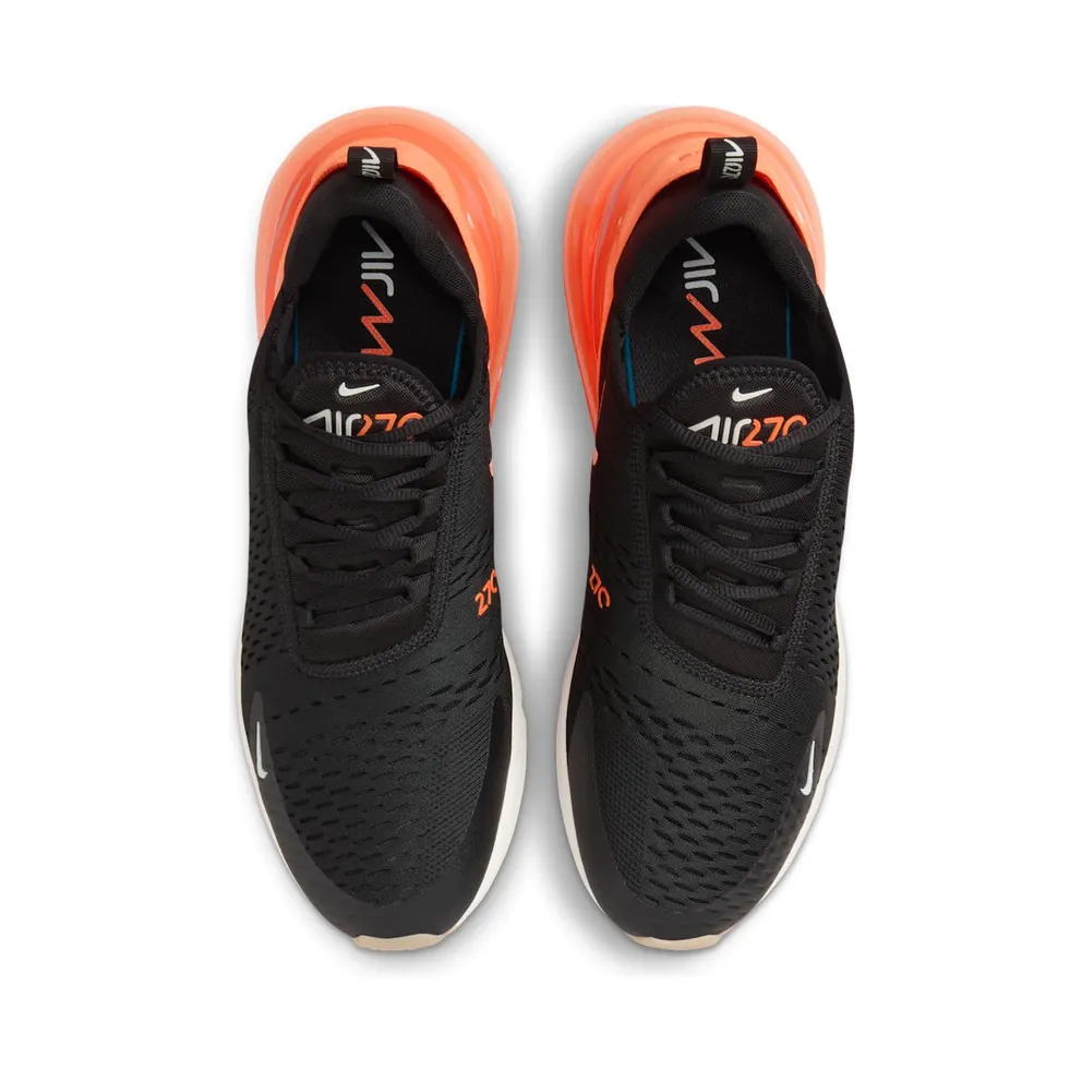 Nike Air Max 270 “Black/Total Orange-Bright Crimson” (AH8050-030)