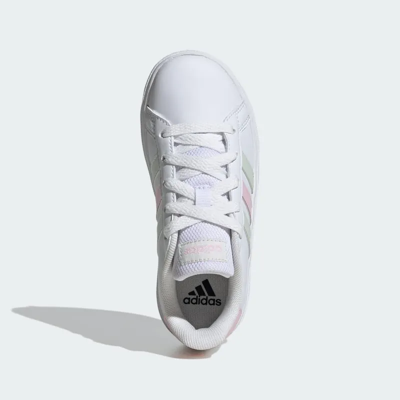 Adidas Grand Court Lifestyle Tennis Lace-Up Cloud White / Crystal Jade / Clear Pink (IH4886)
