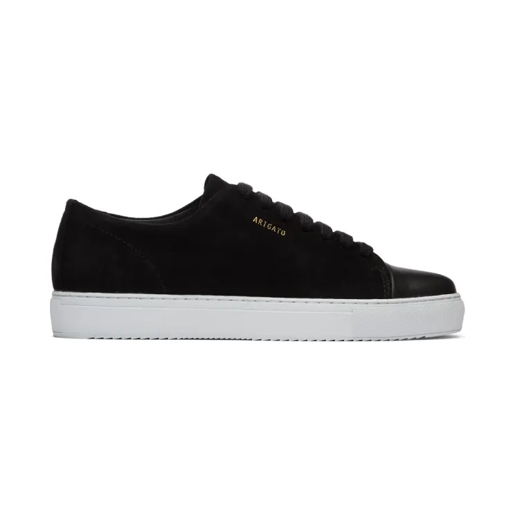 Axel Arigato Black Suede Cap-Toe Sneakers (26034)