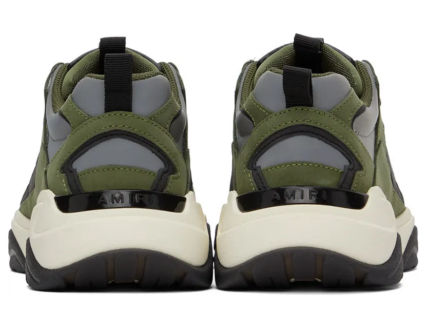 AMIRI Green & Black Bone Runner Low-Top Sneakers (PF22MFS009-348) (2)