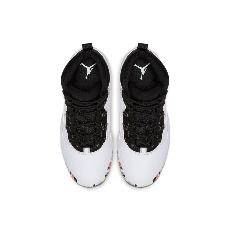 Jordan 10 Retro White Barely Volt Ember Glow (PS) White/Barely Volt-Black-Ember Glow (BV1844-176)