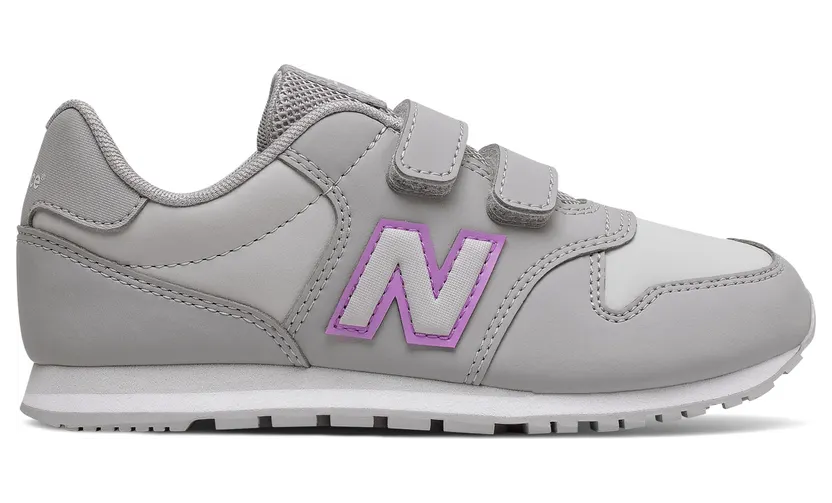 New Balance Damen 500 Hook & Loop – Grau/Lila, Grau/Lila (PV500WNG)