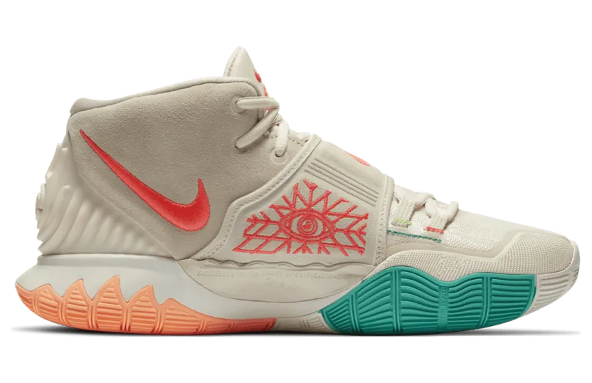 Nike Kyrie 6 ‘N7’ Light Cream/Sail/Electric Green/Flash Crimson (CW1785-200)