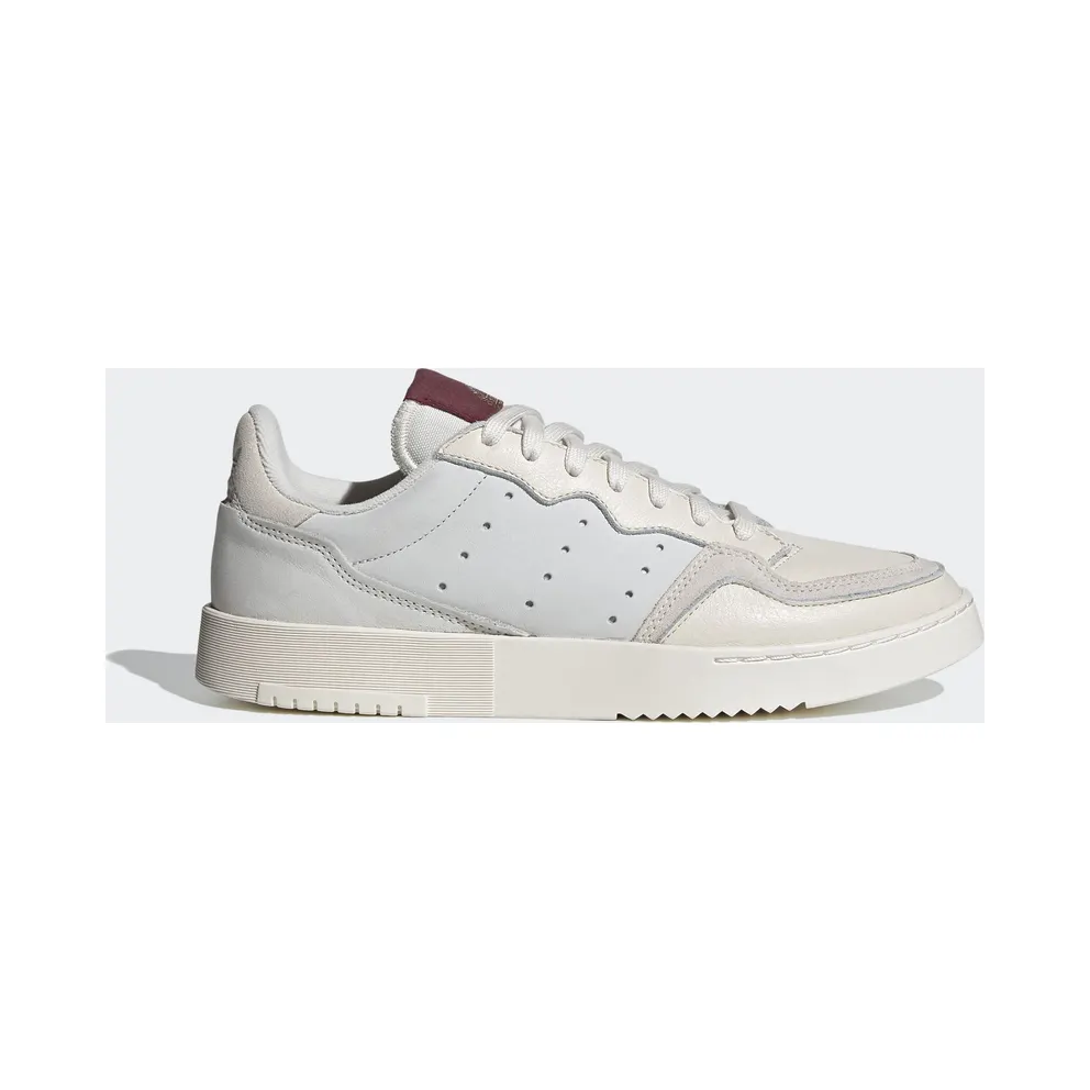 Adidas Supercourt ‘Chalk White Burgundy’ Chalk White/Chalk White/Collegiate Burgundy (EF5868)