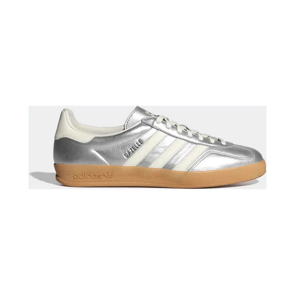 Adidas Gazelle Indoor Silver Metallic / Core White / Core Black (JR1206)