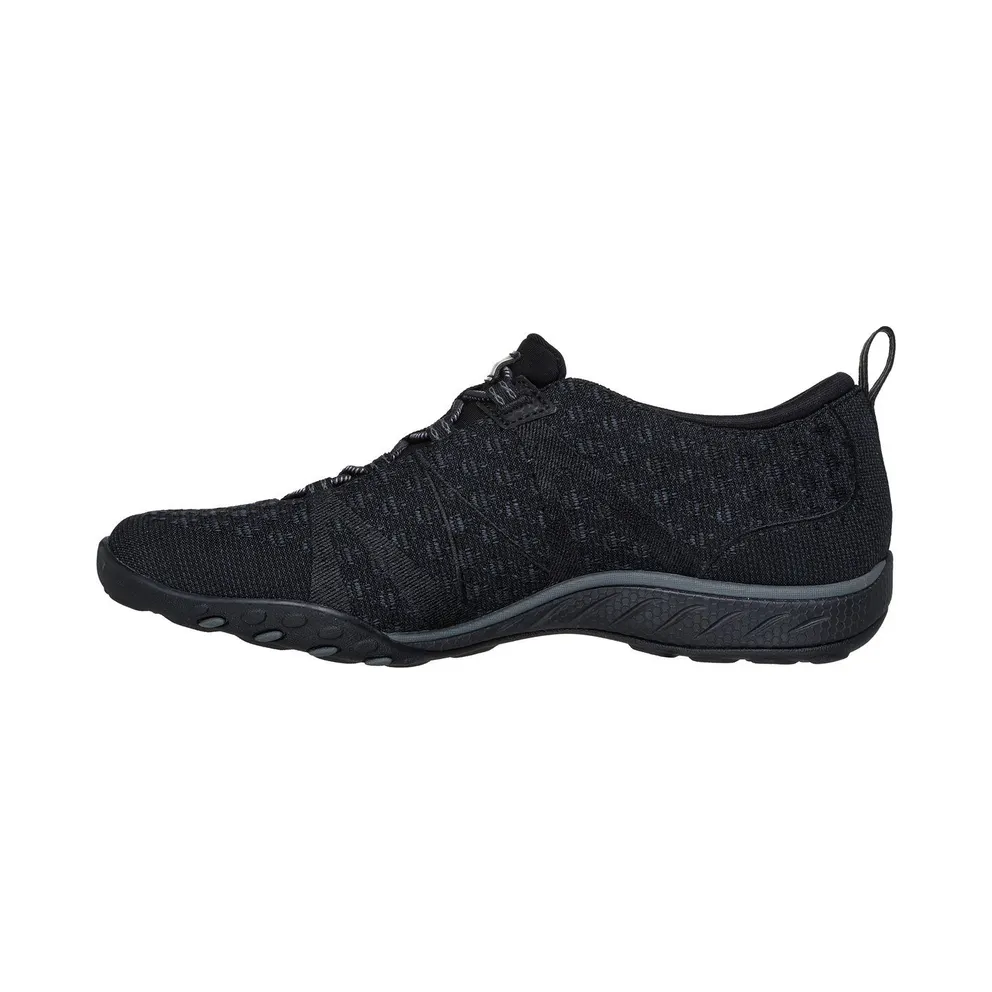 Skechers Relaxed Fit: Breathe-Easy “Sere-knitty Sneaker Black” (100769BLK)