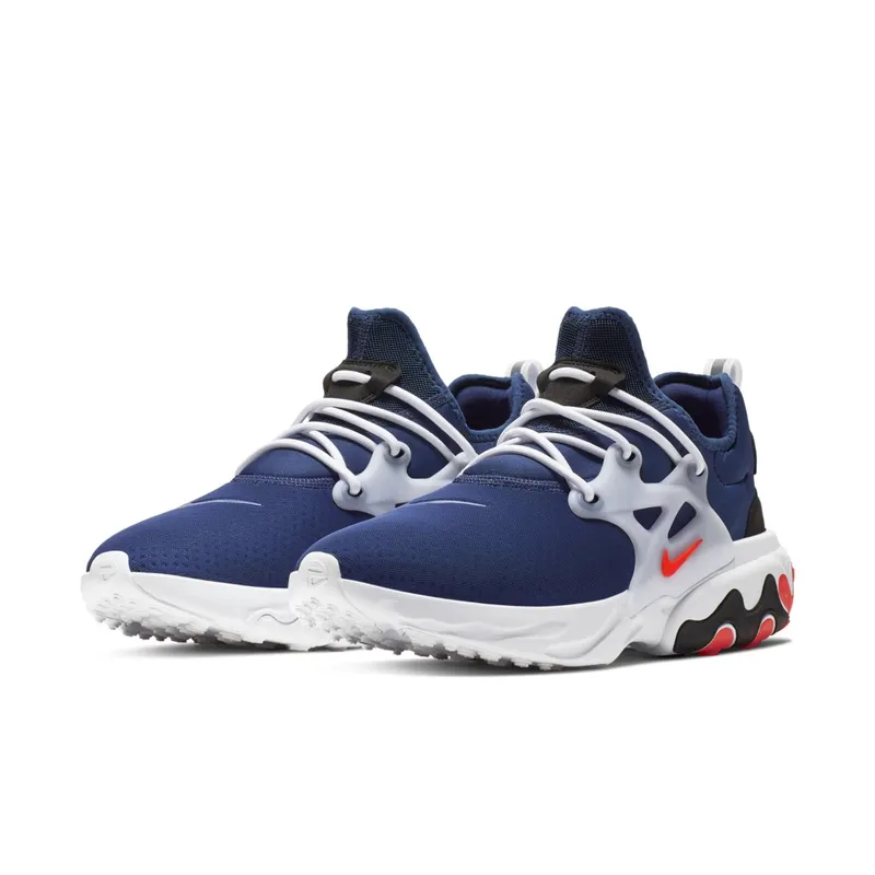 Nike React Presto Rabid Panda Blue Void/Habanero Red-Team Red-Black-White (AV2605-400)