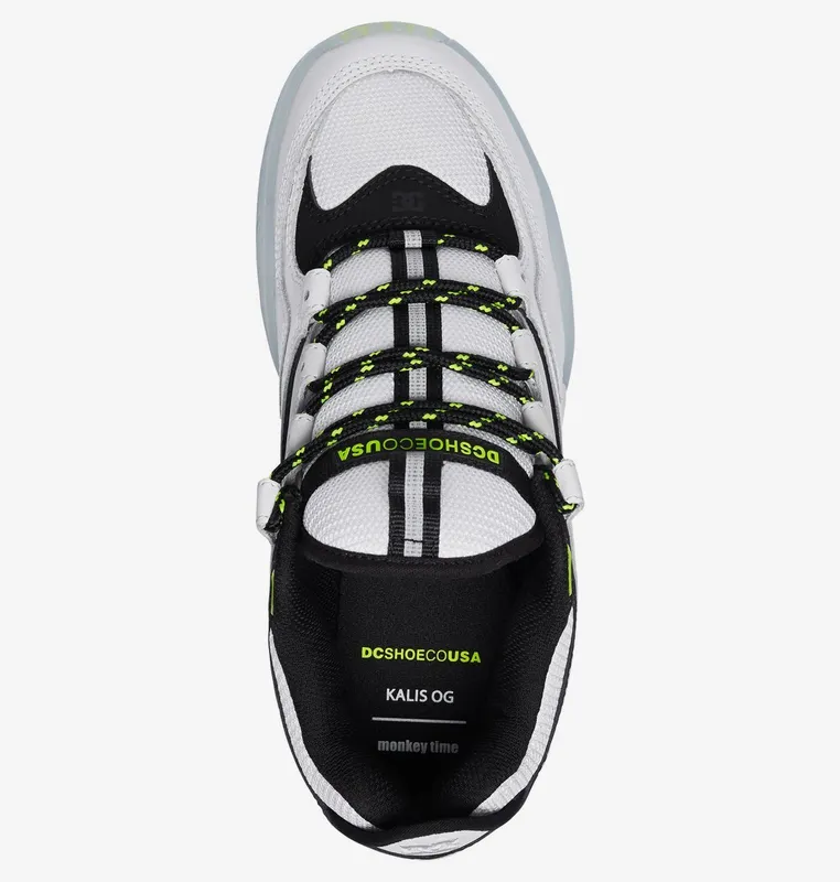 DC Shoes DC Kalis OG Monkey Time White White/Grey (ADYS100530-WGY)