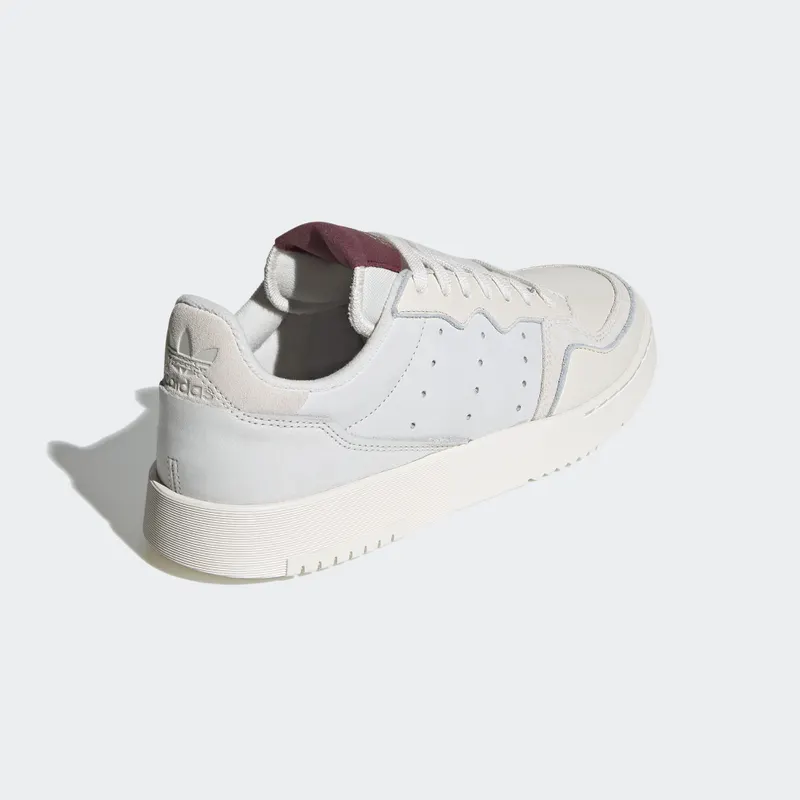 Adidas Supercourt ‘Chalk White Burgundy’ Chalk White/Chalk White/Collegiate Burgundy (EF5868)
