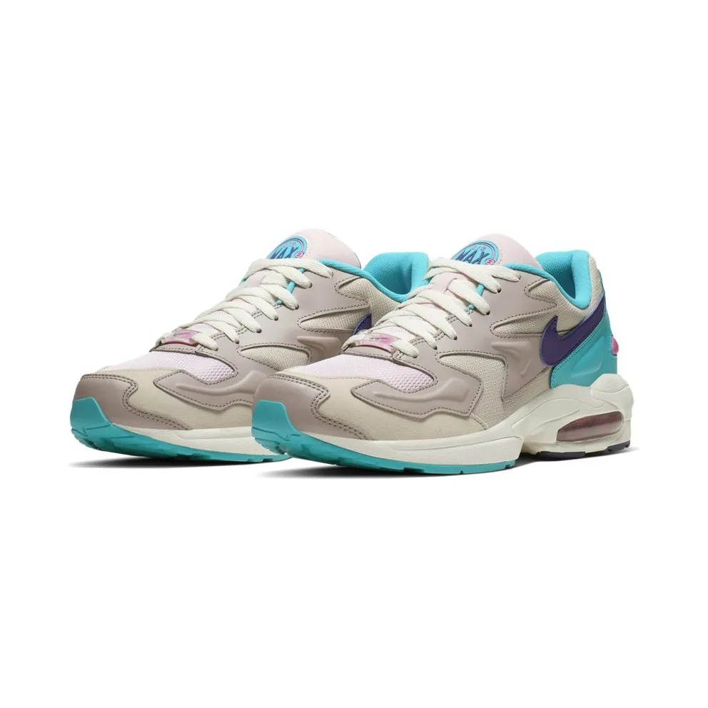 Nike Air Max 2 Light Desert Sand Aqua Court Purple (CK2958-051)