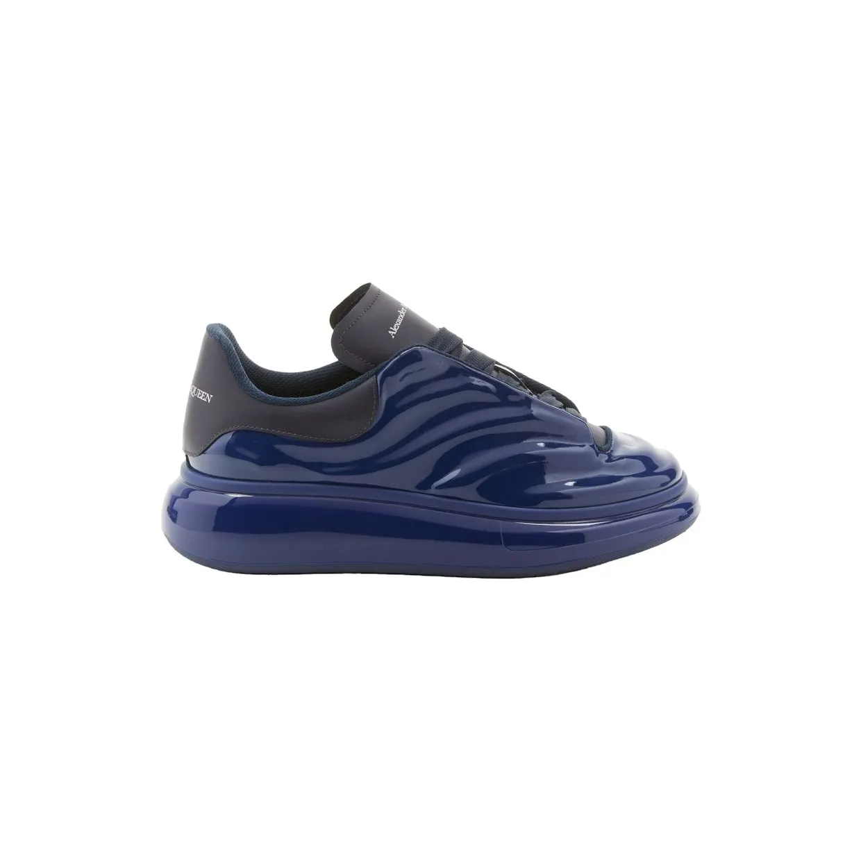 Alexander McQueen Oversized Gloss Navy (727405W4RY14203)