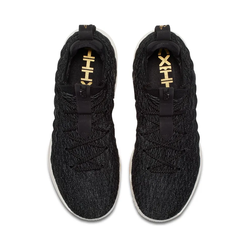 Nike LeBron 15 Low Black Gold Black/Metallic Gold-Phantom (AO1755-001)