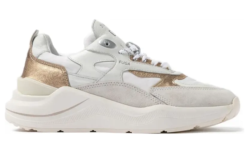 D.A.T.E. Fuga sneakers met vlakken – Wit (W441FGCOWM)