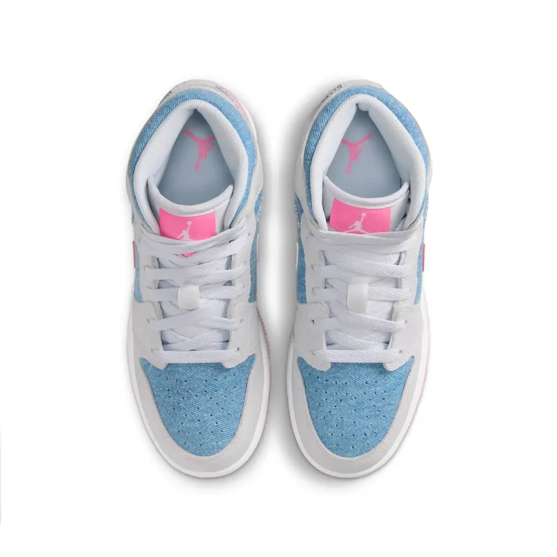 Jordan 1 Mid Denim Sequin (HQ1999-400)