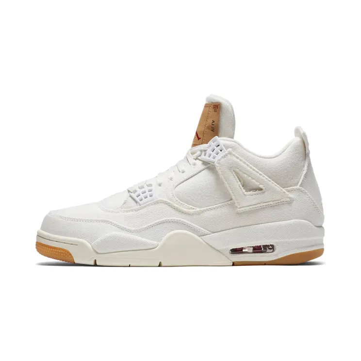 Air Jordan x Levi’s Nike AJ IV 4 Denim Levis White (With Levis Tag) (2018) (AO2571-100)