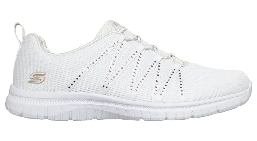 Skechers Virtue She Sparkles “White / Gold (104741 Wtgd)” (104741WTGD)