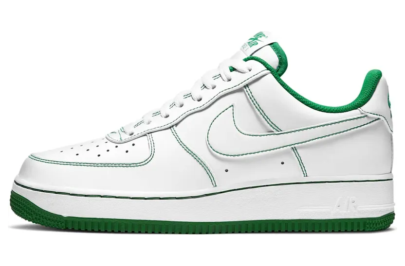 Nike Air Force 1 Contrast Stitch White Pine Green (CV1724-103)