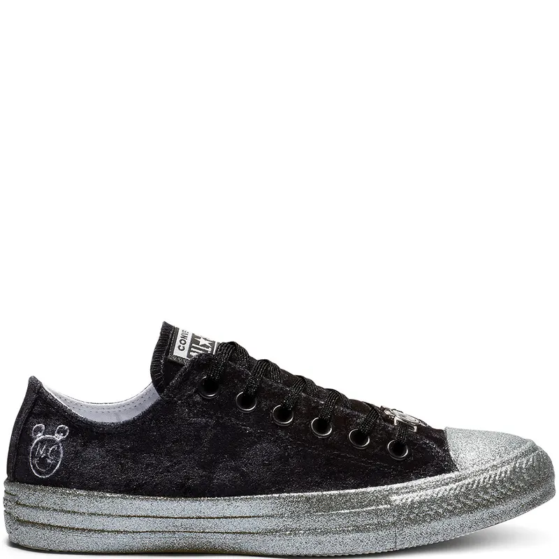 Converse Chuck Taylor All-Star Ox Miley Cyrus Black Silver (W) Black/Silver-White (563722C)