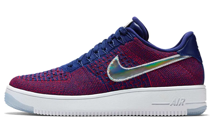 Nike Air Force 1 Low Flyknit USA “Gym Red / White / Deep Royal Blue” (826577-601)