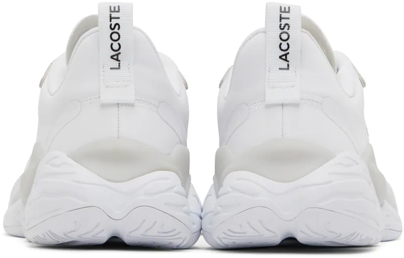 Lacoste White Aceshot Sneakers (43SMA0013)