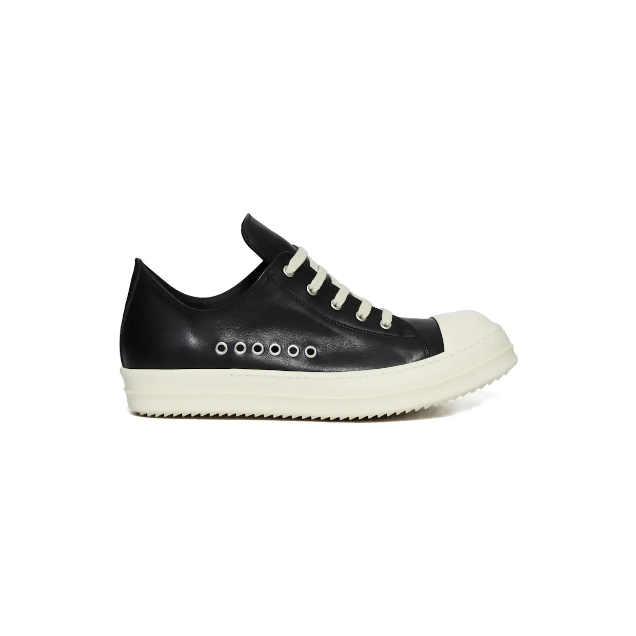 Rick Owens Temple Extreme Low Sneaks Black Milk (RU01F2895-LCO-911)