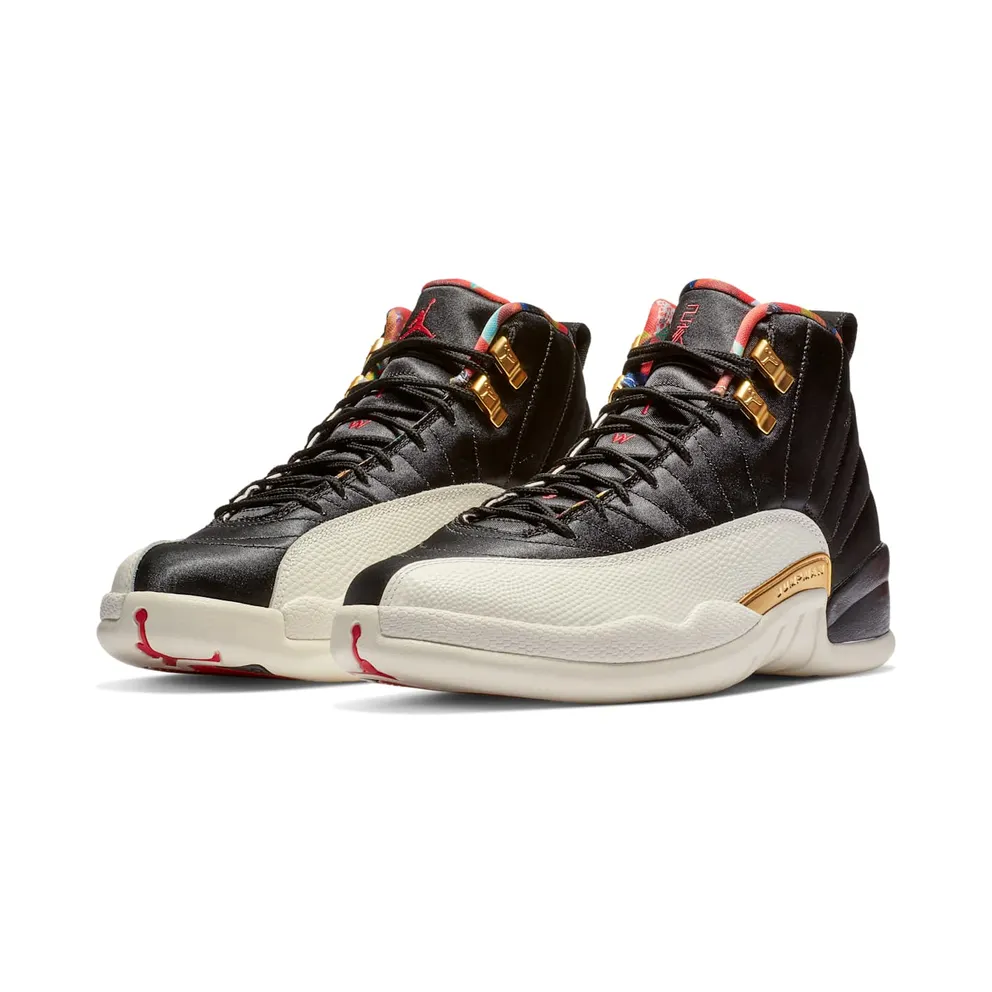 Jordan 12 Retro Chinese New Year (2019) Black/True Red-Sail-Metallic Gold (CI2977-006)