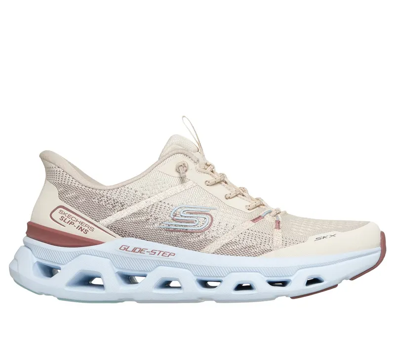 Skechers Slip-ins: Glide-Step Altus – Fast Lane Sneaker Natuurlijk/Licht Blue